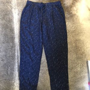 NWOT - Joie Silk Pants navy/white - S/P